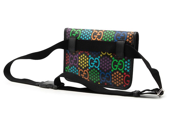 Borsa cintura Gucci Black GG Supreme Psychedelic Nero - vista 2