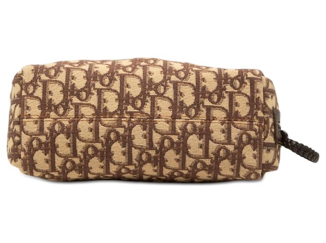 Borsa a tracolla Flight in tela Oblique marrone Dior - vista 3