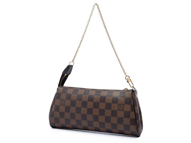 Louis Vuitton Brown Damier Ebene Eva Marrone - vista 2