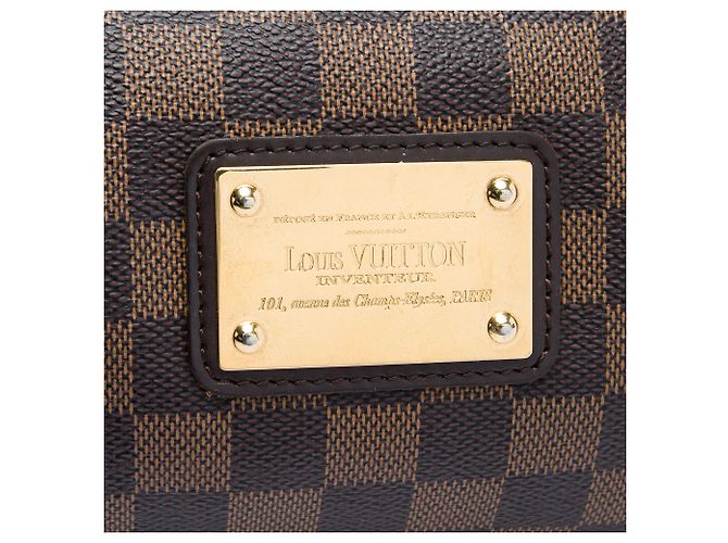 Louis Vuitton Brown Damier Ebene Eva Marrone - vista 5