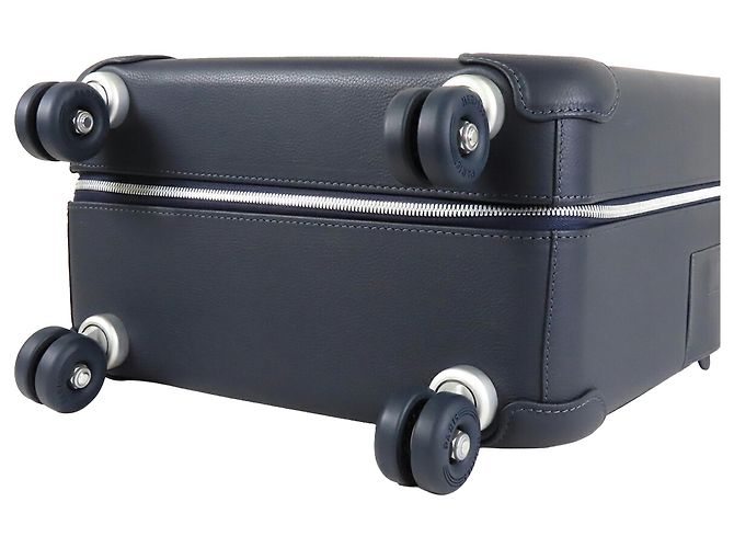 Trolley da cabina Hermès Blue H Plume e Taurillon Regate RMS Blu navy - vista 13
