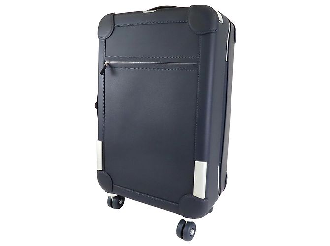 Trolley da cabina Hermès Blue H Plume e Taurillon Regate RMS Blu navy - vista 2