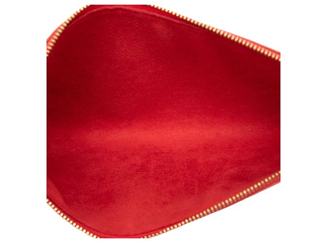 Louis Vuitton Red Epi Pochette Accessoires Rosso - vista 5