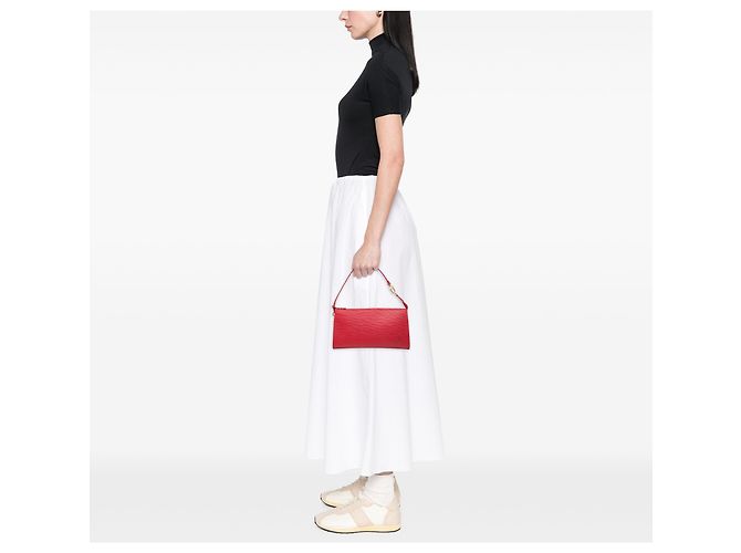 Louis Vuitton Red Epi Pochette Accessoires Rosso - vista 6