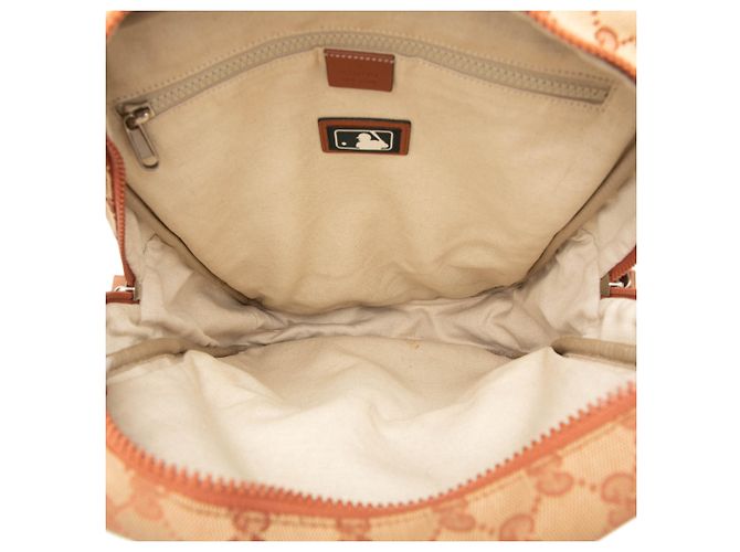 Zaino Gucci Brown GG Canvas NY Yankees Marrone - vista 4