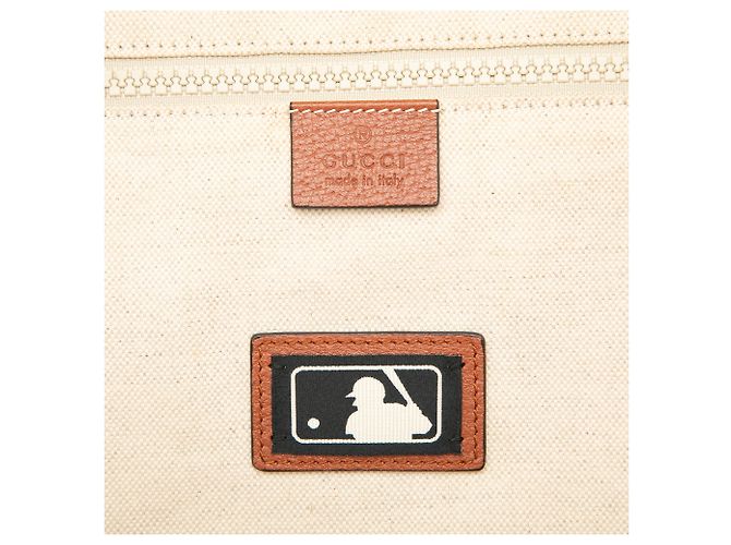 Zaino Gucci Brown GG Canvas NY Yankees Marrone - vista 5