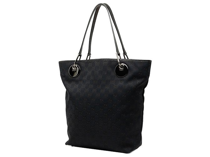 Borsa Tote Gucci Large GG Canvas Eclipse Nera Nero - vista 2