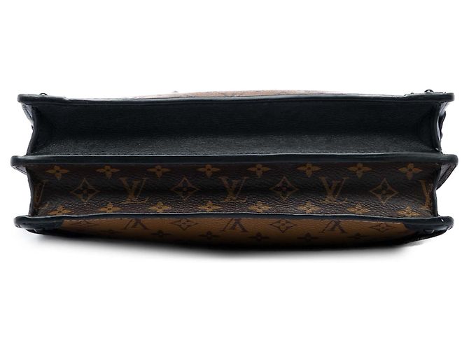Louis Vuitton Brown Monogram Reverse Trunk Clutch Marrone - vista 3