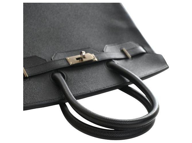 Hermès Black Epsom Birkin Retourne 35 Nero - vista 13