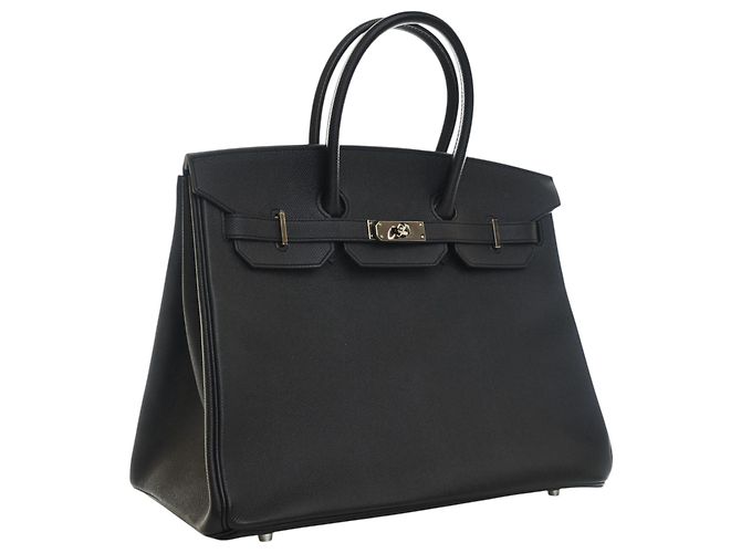 Hermès Black Epsom Birkin Retourne 35 Nero - vista 2