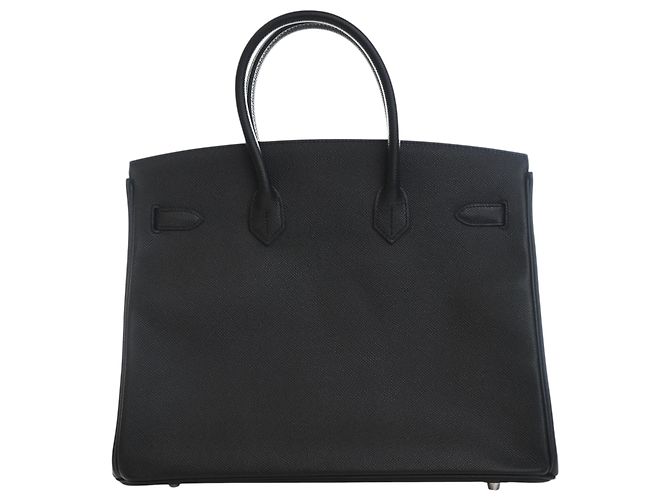 Hermès Black Epsom Birkin Retourne 35 Nero - vista 4