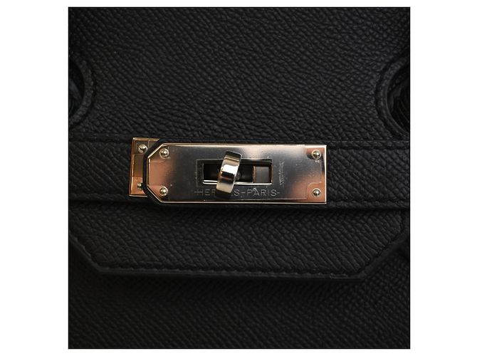 Hermès Black Epsom Birkin Retourne 35 Nero - vista 8