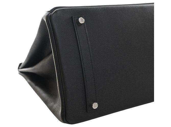 Hermès Black Epsom Birkin Retourne 35 Nero - vista 9
