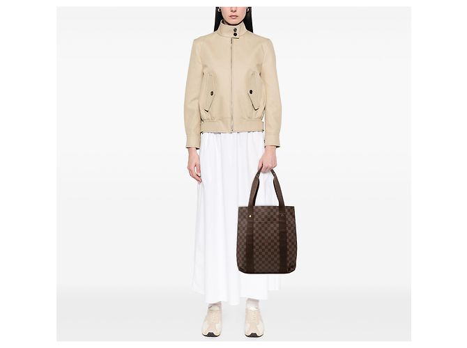 Louis Vuitton Brown Damier Ebene Cabas Beaubourg Marrone - vista 6