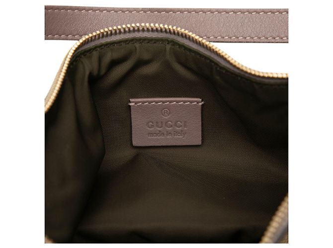 Gucci Beige GG Canvas Web Handtasche - Ansicht 5