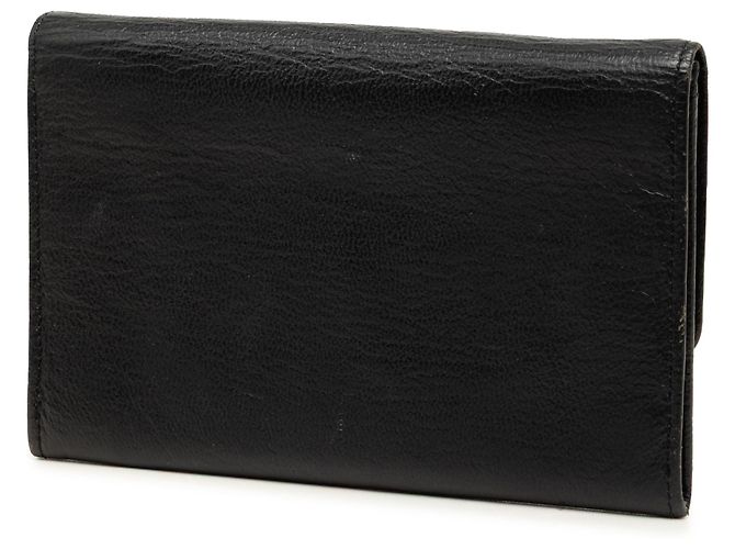 Cover passaporto Chanel CC in vitello nero - vista 2