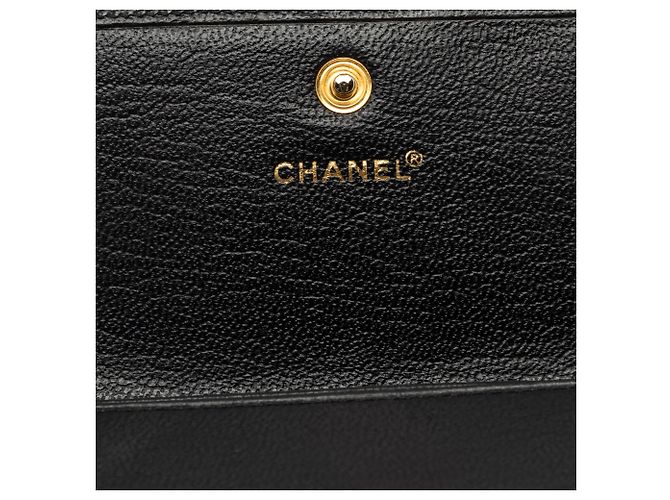 Cover passaporto Chanel CC in vitello nero - vista 5