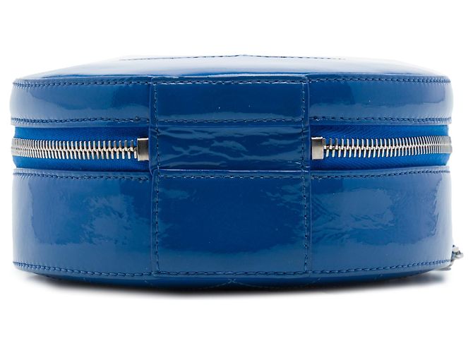 Borsa Chanel Blue CC Patent Round As Earth Bag - vista 3