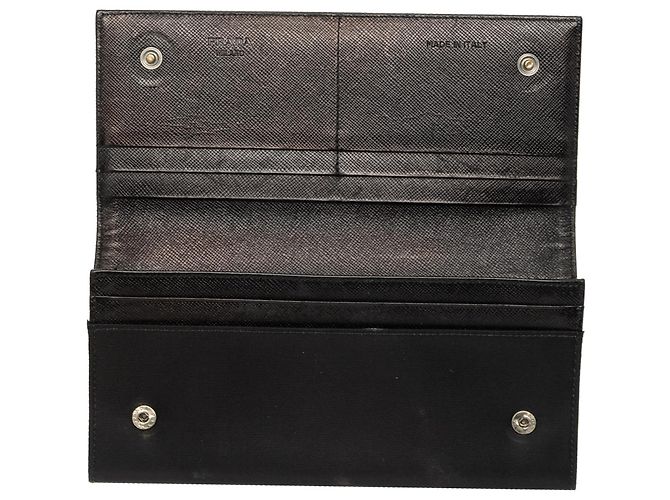 Cartera larga Prada de Tessuto negro - vista 4