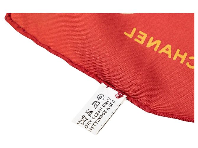 Chanel Red Gripoix Seidentuch 90 Rot - Ansicht 5