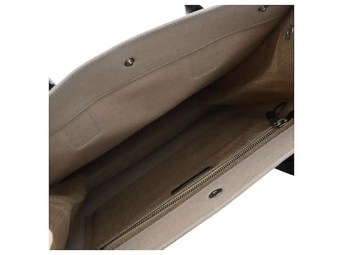 Tote North South Rive Gauche Saint Laurent in fibre miste marrone - vista 4