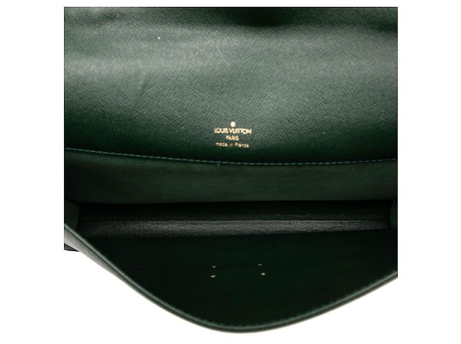 Louis Vuitton Green Taiga Serviette Kourad Briefcase Verde Verde scuro - vista 4