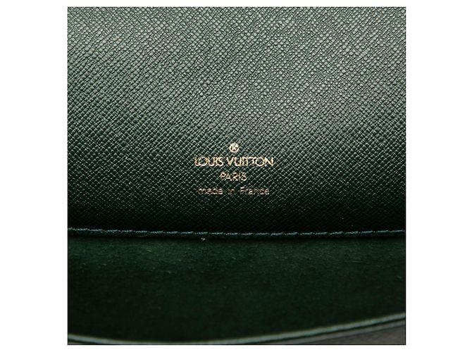 Louis Vuitton Green Taiga Serviette Kourad Briefcase Verde Verde scuro - vista 5