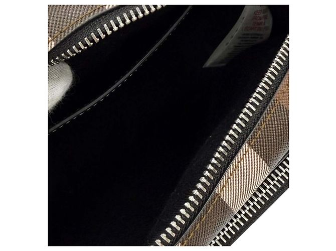 Borsa a tracolla Burberry Brown Giant Check E-Canvas Paddy Marrone Marrone scuro - vista 5