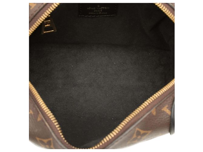 Louis Vuitton Brown Monogram Petite Malle Souple Marrone - vista 4