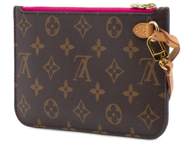Louis Vuitton Brown Monogram Neverfull Pochette PM Marrone - vista 2