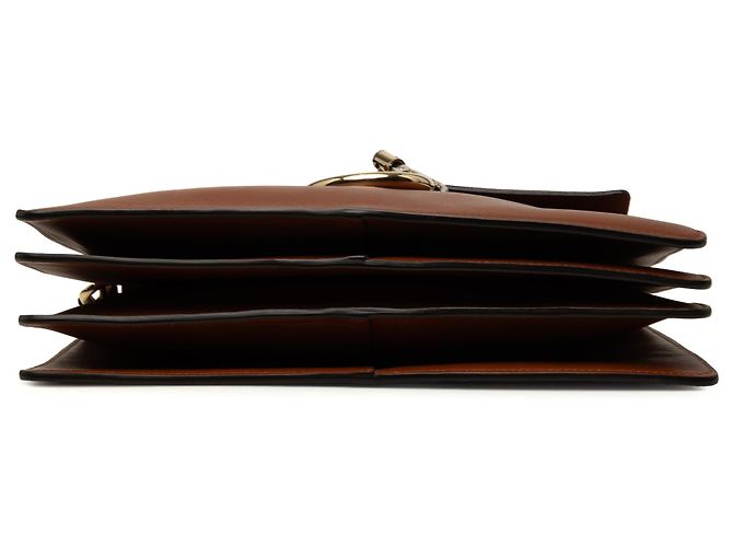 Chloé Faye Crossbody aus Kalbsleder und Wildleder braun Medium - Ansicht 3
