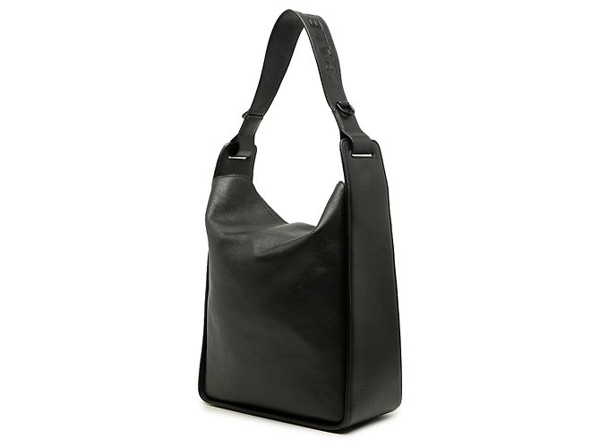 Balenciaga Tote Tool 2.0 North South in pelle di vitello grana grossa nera Medium Nero - vista 2