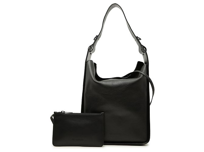 Balenciaga Tote Tool 2.0 North South in pelle di vitello grana grossa nera Medium Nero - vista 7