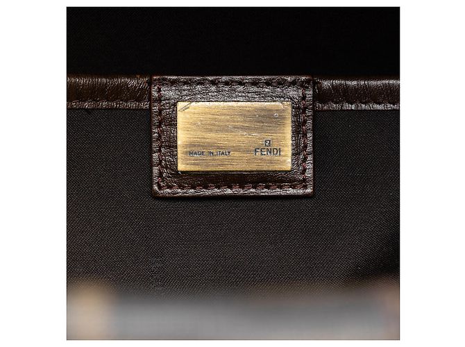 Valigia Fendi Brown Zucca Coated Canvas Marrone - vista 5