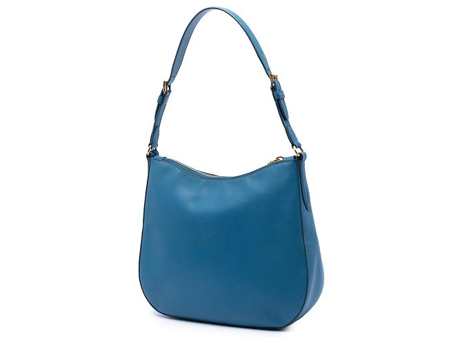 Prada Blue Saffiano Lux Schultertasche Blau - Ansicht 2