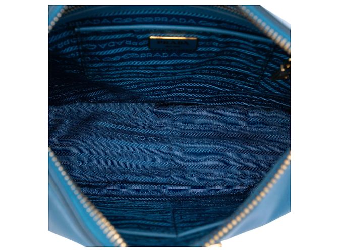 Prada Blue Saffiano Lux Schultertasche Blau - Ansicht 4