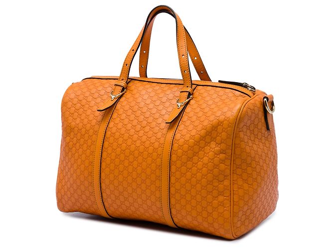 Borsa Boston Gucci Nice Microguccissima Arancione - vista 2