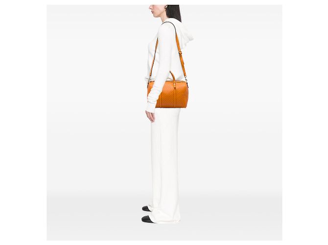 Borsa Boston Gucci Nice Microguccissima Arancione - vista 5