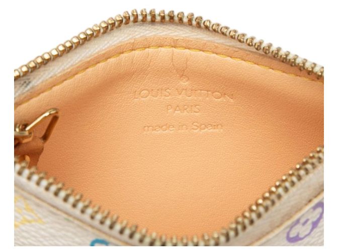 Louis Vuitton White Monogram Multicolore Pochette Cles - view 5