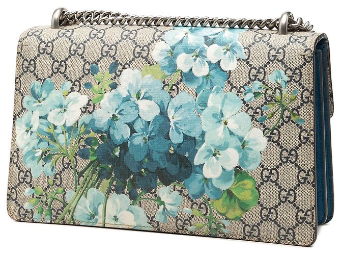 Borsa a tracolla Gucci Dionysus Medium GG Supreme Blooms Beige - vista 2