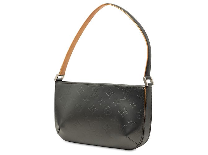 Louis Vuitton Gray Monogram Mat Fowler Marrone Grigio antracite - vista 2