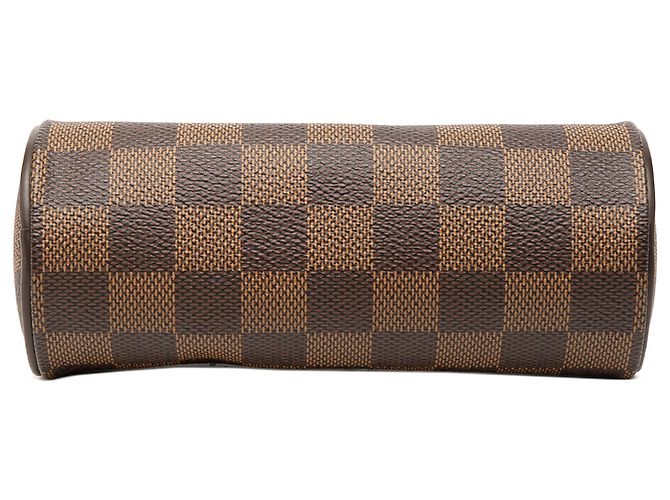 Louis Vuitton Brown Damier Ebene Papillon Pochette Marrone - vista 3
