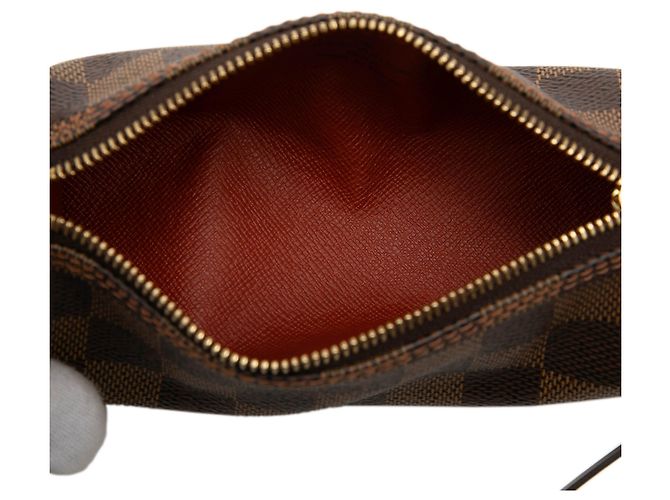 Louis Vuitton Brown Damier Ebene Papillon Pochette Marrone - vista 4