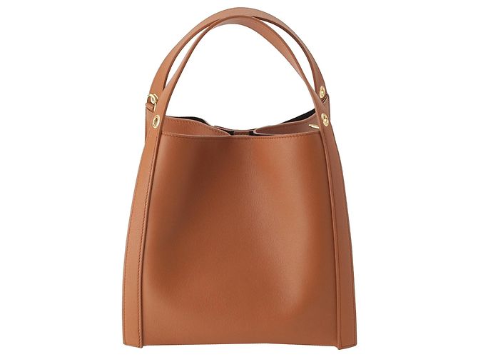Céline Celine Borsa Cube Small in pelle di vitello morbida marrone - vista 2