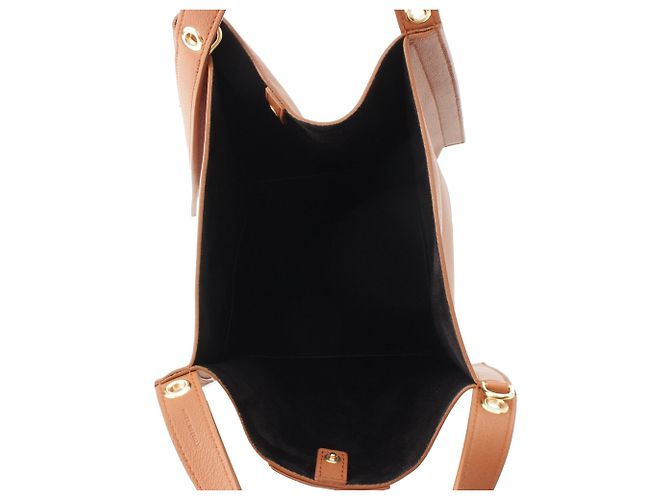 Céline Celine Borsa Cube Small in pelle di vitello morbida marrone - vista 4