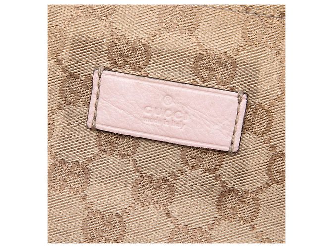 Gucci Beige GG Canvas Web Vertical Tote - Ansicht 5