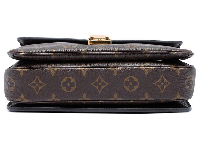 Louis Vuitton Brown Monogram Pochette Metis Marrone - vista 3