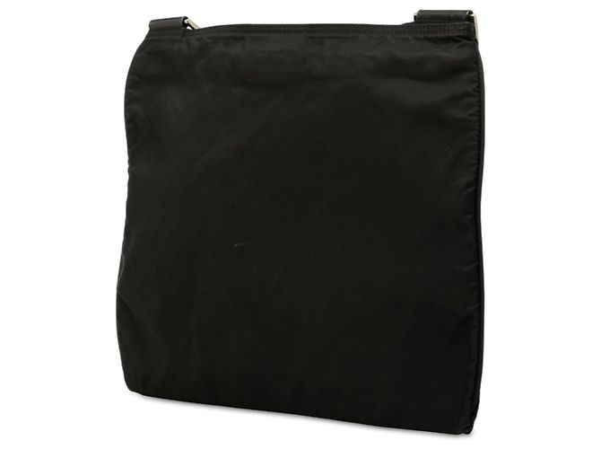Prada Borsa Crossbody in Tessuto Nero con Cerniera - vista 2