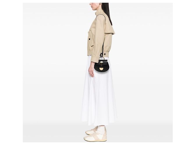 Chloé Mini Borsa a Tracolla Faye in Pelle Nera Nero - vista 6