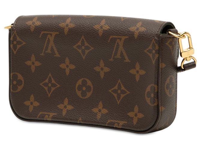 Louis Vuitton Brown Monogram Felicie Strap And Go Marrone - vista 2